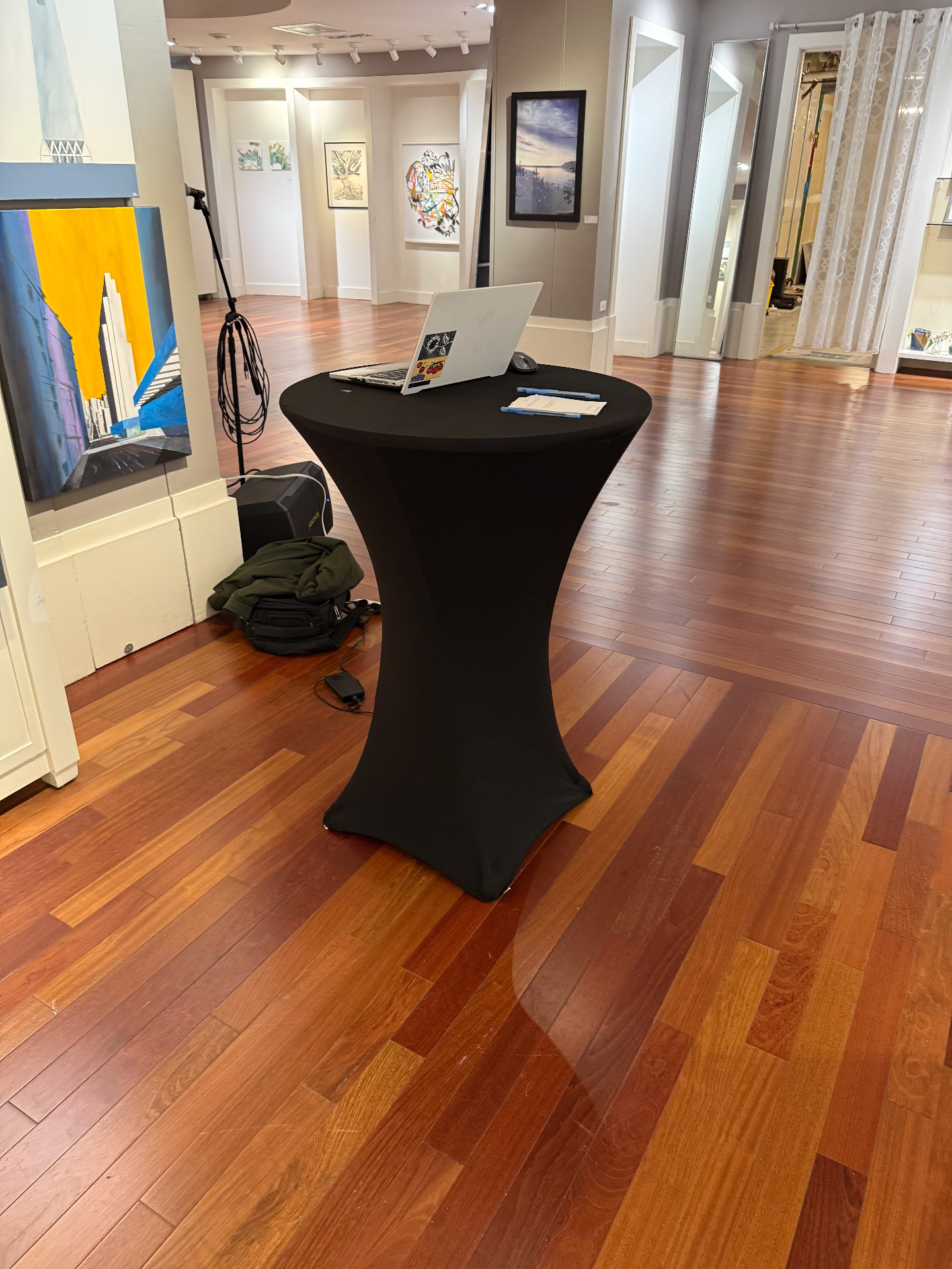 Downstairs gallery space